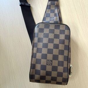 ☆1円☆LOUIS VUITTON ルイヴィトン ダミエ ジェロニモス N51994 シリアルCA1022ボディバッグ ショルダーバッグ エベヌ ブラウン