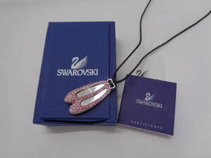 1831【本州のみ送料無料】SWAROVSKI スワロフスキー　バレーシューズチョーカー　ピンク　