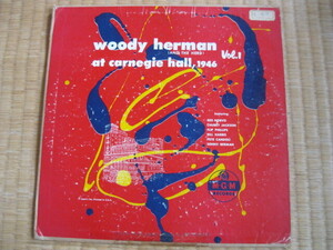 Woody herman at carnegie hall 1946 Vol.1 、10cmLp 、E158オリジナル盤　中古盤　K-54