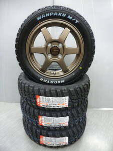 J-TECH S6ブロンズ＆マッドスターM/T★155/65R14★新品タイヤホイールセット★G