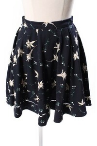 スナイデル snidel 16SS プリント ミニ フレア スカート /ry0411 レディース