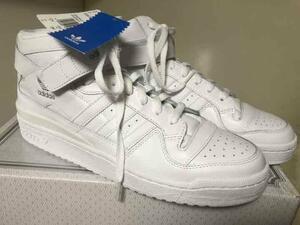 2010 adidas FORUM MID 白×白 US11 新品