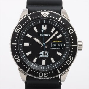 ■ 1円 ～ 正規 中古 レア ■ セイコー SEIKO × SUZUKI ■ ジムニー コラボ ダイバーズ ウォッチ ■ 4R36-15S0 ブラック 黒 自動巻き 限定