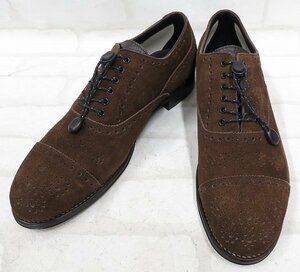 2S3745■未使用品 footthecoacher SEMI BROGUE SHOES フットザコーチャー セミブローグシューズ