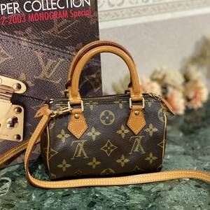 美品 Louis Vuitton モノグラムライン ミニスピーディ 2WAY ハンドバッグ ショルダーバッグ 斜め掛け VINTAGE ヴィンテージバッグ