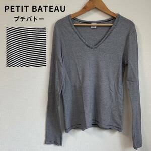 PETIT BATEAU プチバトー ボーダー カットソー 綿100％ コットン