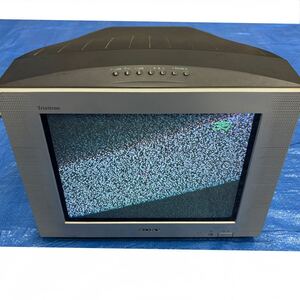 通電確認済★1999年頃 SONY トリニトロン 平面ブラウン管テレビ KV-14AF1 14インチ レトロ 家電 ヴィンテージ