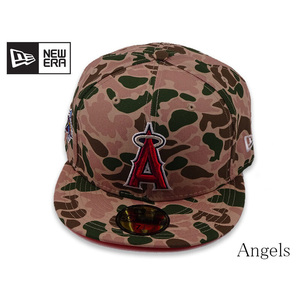 NEWERA 59FIFTY WORLD SERIES DuckCamo 60237944 LOSANGELS ANGELS 7-1/2（ニューエラ ロサンゼルス・エンゼルス ダックカモ キャップ）