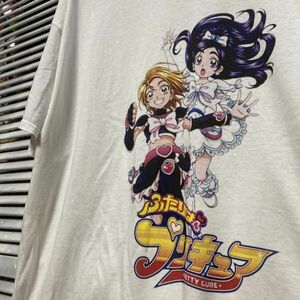 AHAE 1スタ 白 アニメ Tシャツ プリキュア 平成 レトロ 美少女 - 90s 00s ビンテージ アメリカ 古着 ベール 卸 仕入れ