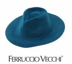 新品　FERRUCCIO VECCHI　高級ツバ広ハット　イタリア製帽子INED