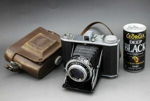 C-785 カメラ Olympus Six オリンパス シックス ケース付属 フィルムカメラ 蛇腹カメラ クラシックカメラ 中判 動作不明