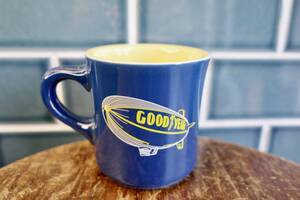 新品　GOODYEAR　グッドイヤー　陶器製　マグカップ　飛行船　コーヒーマグ　日本製　アメリカン　カフェ　