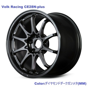 【納期要確認】Volk Racing CE28N-plus SIZE:9J-17 +22(F3) PCD:114.3-5H Color:MM ホイール2本セット