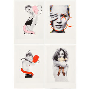 新品未開封　KAWS NGV 「Postcard Set of 4 David Sims」 カウズ ポストカード 4枚セット