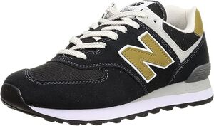 【送料無料！】 新品: new balance ニューバランス ML574 D ブラック 22.5㎝