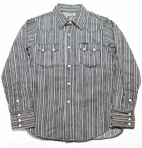 UES (ウエス) Hickory Western Shirt / ランダムヒッコリー ウエスタンシャツ 美品 size 0(XS)
