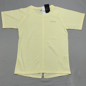 【送料無料】【新品】Kaepa レディース半袖Tシャツ（ワッフル素材 吸水速乾 UVカット チュニック丈）　　M　　 イエロー★692231