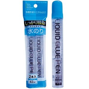 しっかり接着 水のりスリムタイプ42ml 2本入 32-712 まとめ買い12個セット