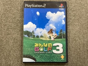 【みんなのGOLF ３】プレイステーション２☆プレステ みんゴル ゴルフ 名作