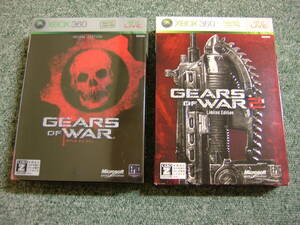 XBOX360　２本セット 【 GEARS OF WAR　ギアーズ オブ ウォー　デラックスエディション　+　2 リミテッドエディション 】動作確認済み