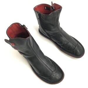 Camper/カンペール☆本革/アンクルブーツ【size:38/black/黒】スムースレザー/ショートブーツ/Leather/Boots/shoes◇bWB105-08