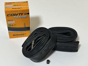 【送料無料】26インチ米式MTB用チューブ Continental MTB26 26×1.75-2.5バルブ長40mm 新品2個セット