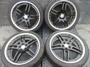 人気必見!!WORK GNOSIS(グノーシス) GS-2 黒 バリ溝 DIREZZA 225/40 R18 30/50 プリウス86レクサスCTカローラWISHインプレッサレガシィBRZ