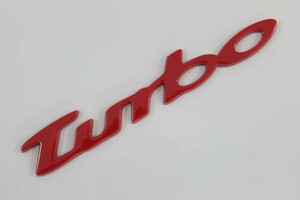 送料込 高品質 ターボTURBOエンブレムレッド仕様 限定新生産ロット分 カー用品 外装パーツ エンブレム ステッカー 走り屋 ドリフト 旧車　