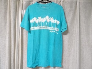 80年代 ビンテージ Hanes USA製 ハワイ HAWAII ヤシの木 オールドハワイ オールドサーフ サーフィン フラダンス Tシャツ Mサイズ 当時物