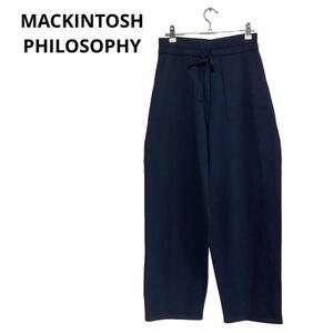 MACKINTOSH PHILOSOPHY マッキントッシュ　パンツ　ボトムス　ネイビー　三陽商会　未使用　タグ付き　サイズ38