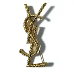 【定価約8万】イブサンローランパリ　カサンドラ YSL　ブローチ　ピンバッジ