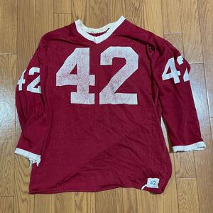 【鬼ボロ】 60s Champion フットボールT チャンピオン Tシャツ プロダクツタグ ヴィンテージ 50s 70s 42