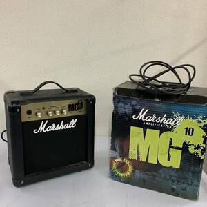 【Ia-1】 Marshall MG10 ギターアンプ 動作確認済 元箱付き ケーブル付 キズあり 汚れあり マーシャル 中古品 1620-15