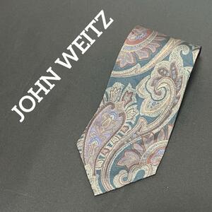 JOHN WEITZ ジョンワイツ　シルクネクタイ　ペイズリー柄　スーツ　紳士