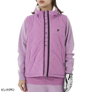 【新品未使用】FILA レディース GOLF フィラゴルフウェア フルジップニット 793-240 Msize Mサイズ PKピンク