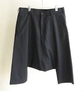 コムデギャルソン BLACK サルエルパンツ ショーツ 黒 ウール size S