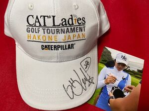 LPGA イボミ 2019 CAT LADIES GOLF TOURNAMENT直筆サイン入り大会記念キャップ(生写真付き)