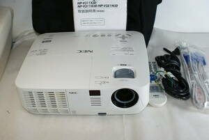 NEC 高輝度 DLP プロジェクター NP-V311XJD 3000lm　HDMI端子　リモコン付 　★3D対応モデル★