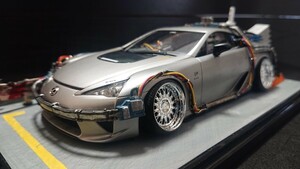 タミヤ 1/24 レクサス LFA タイムマシン デロリアン 風 カスタム プラモデル 完成品 中古 ケース付き