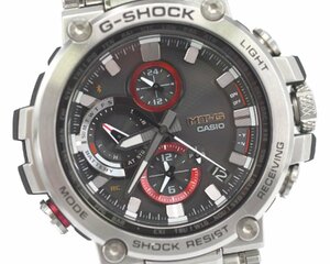 [美品] 稼働品【CASIO】カシオ G-SHOCK MT-G MTG-B1000D-1AJF TRIPLE G RESIST マルチバンド6 電波 タフソーラー Bluetooth 定11万 箱保付