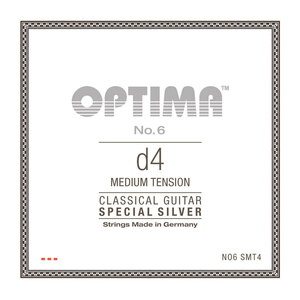 Optima Strings NO6.SMT4 No.6 Special Silver D4 Medium 4弦 バラ弦 クラシックギター弦×3本