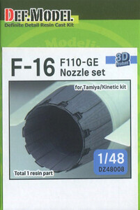 ＤＥＦ．ＭＯＤＥＬ DZ48008 1/48 現用 アメリカ F-16 ファイティングファルコン用 F110-GE ノズルセット (タミヤ/キネティック用)