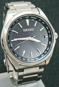 稼働品!!ソーラー電波!! SEIKO/セイコー チタン製 メンズ 腕時計 7B75-0AA0 箱等の付属品なし USED品