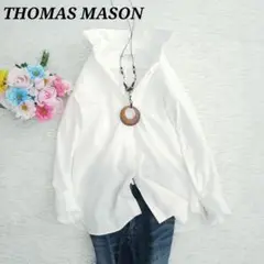 美品 THOMAS MASON×ROPE スタンダードカラーシャツ M ホワイト