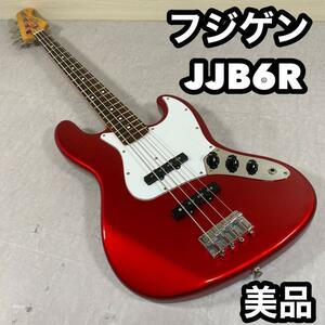 フジゲン　FUJIGEN 日本製　エレキベース　JJB6R レッド　赤