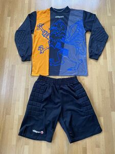 超美品☆uhlsport ゴールキーパーシャツ＆ハーフパンツ☆鷲エンブレム / ウールシュポルト / ドイツ / サッカー