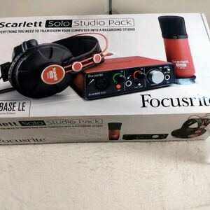 1円スタート【美品】FOCUSRITE AUDIO ENGINEERING SCARLETT SOLO STUDIO PACK 3RD GEN