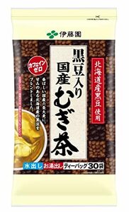 伊藤園 黒豆むぎ茶ティーバッグ 8.0g×30袋 ×4個 デカフェ・ノンカフェイン