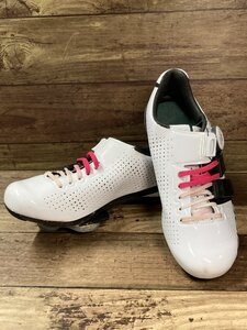 FP946 ジロ GIRO FACTRESS TECHLACE ビンディングシューズ 白 SPD-SL EU37.5 ルッククリート