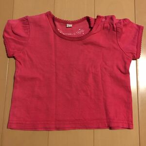 送料込み　半袖Tシャツ カットソー 濃ピンク サイズ60-70cm 送料無料